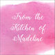 Pink Big Swash Square Gift Stickers Image 3 of 3